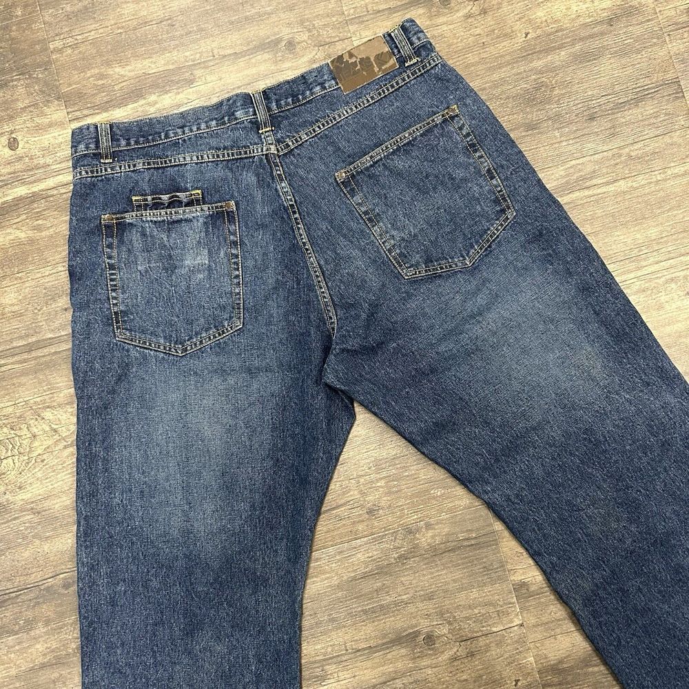 Vintage Karl Kani Baggy Denim Straight Leg‎ Pants Jeans Hip Hop Men Size 42x34